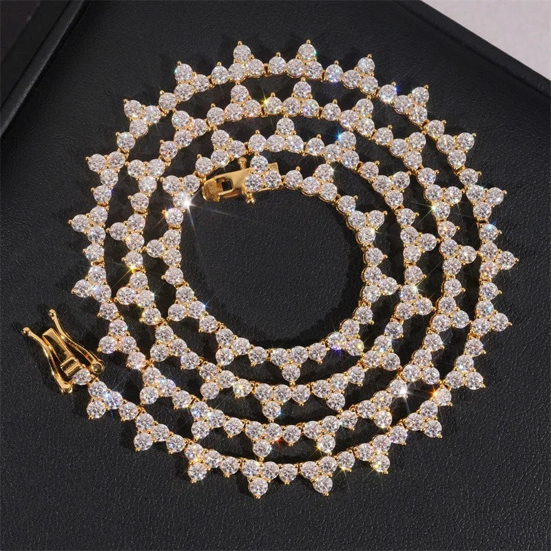 Lustré Moissanite 3 Prong Tennis Chain