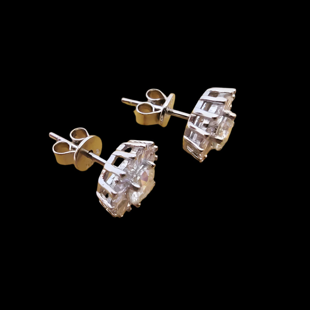 Lustré Moissanite Round Cut Earring