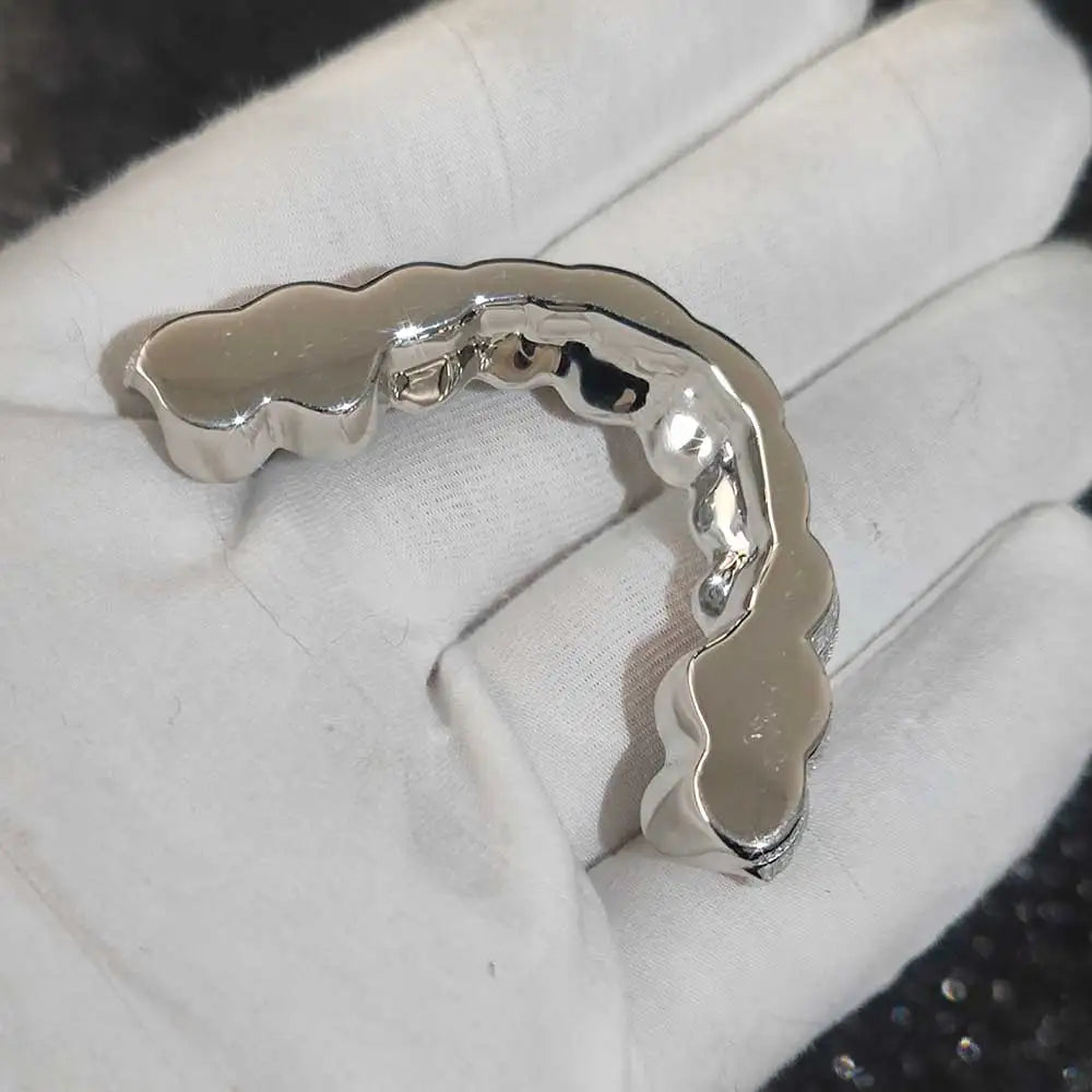 Lustré Round & Baguette VVS Moissanite Grillz
