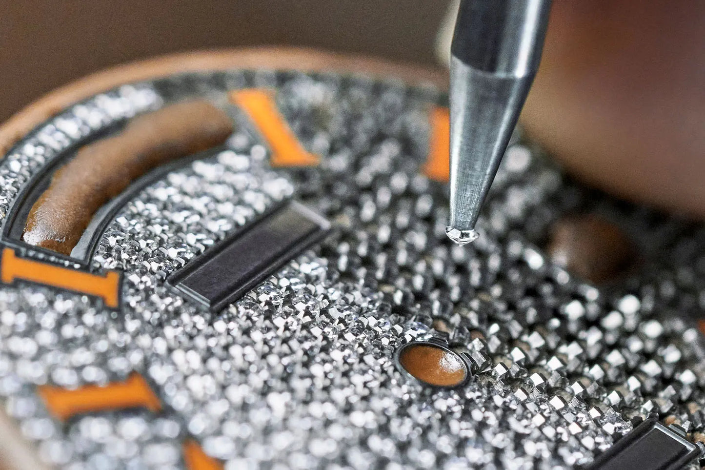 Lustré Moissanite Custom Saphire Buss Down Watch