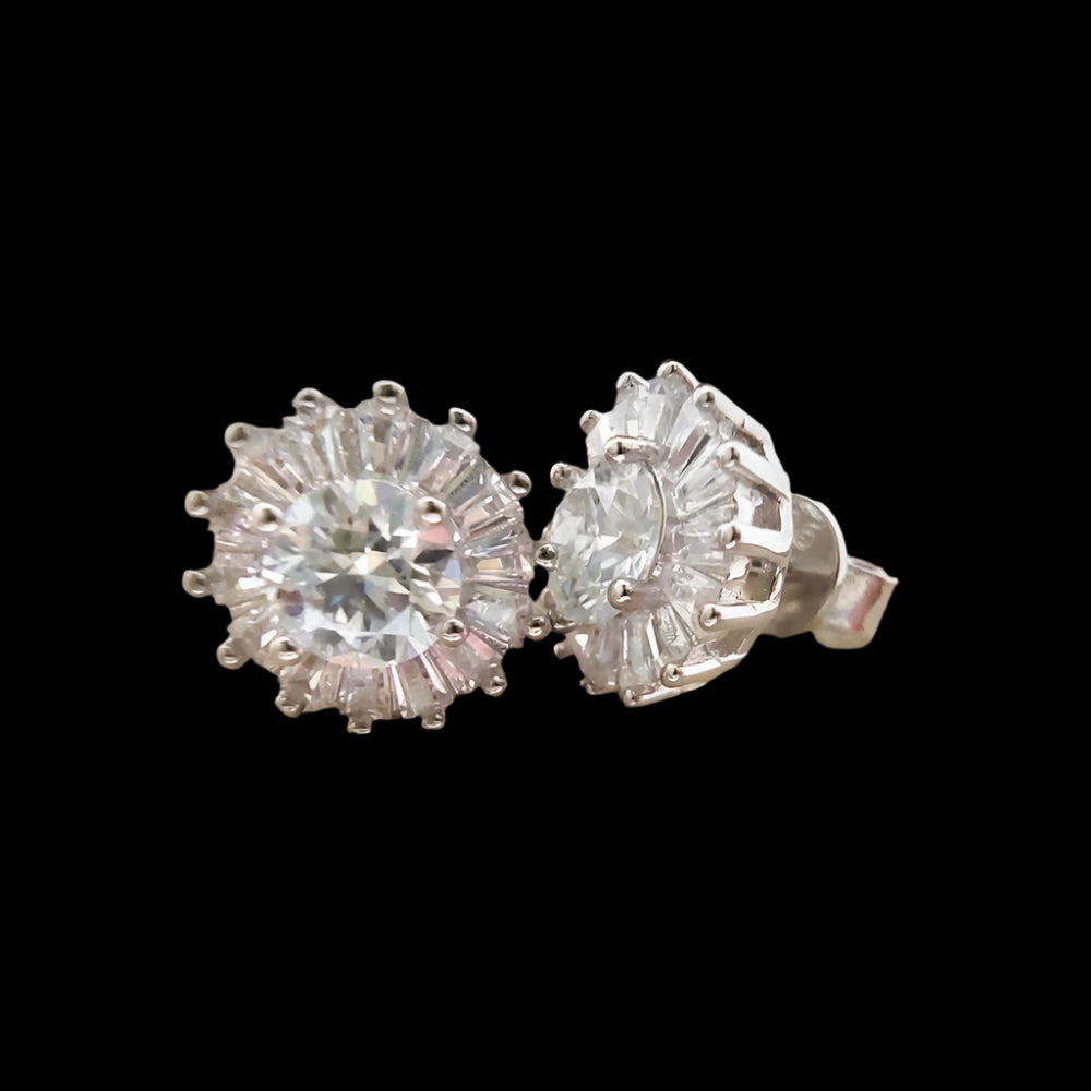 Lustré Moissanite Round Cut Earring