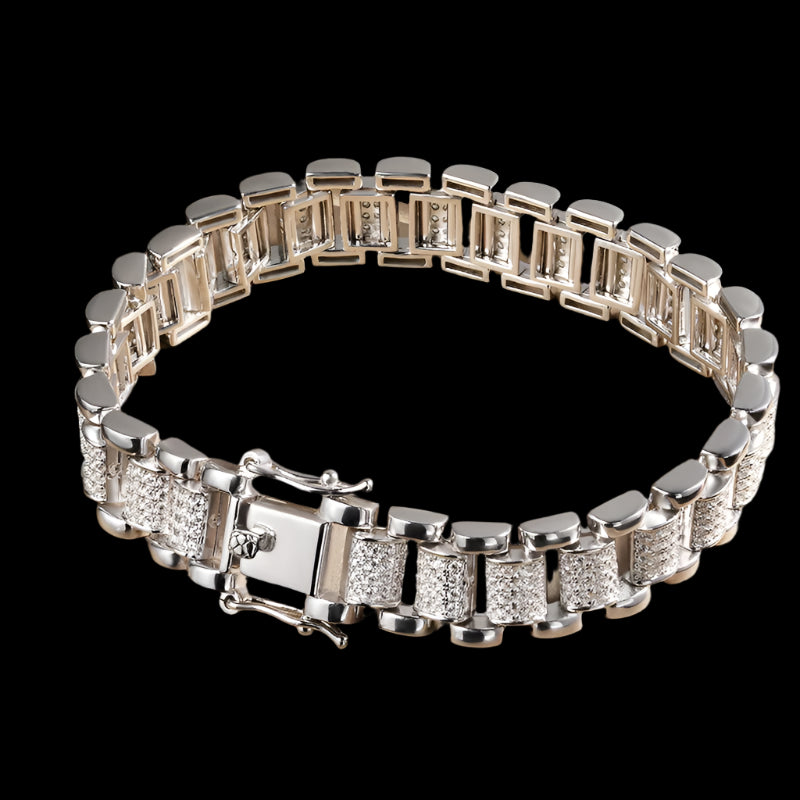 Lustré Moissanite Diamond Rowed Tennis Bracelet