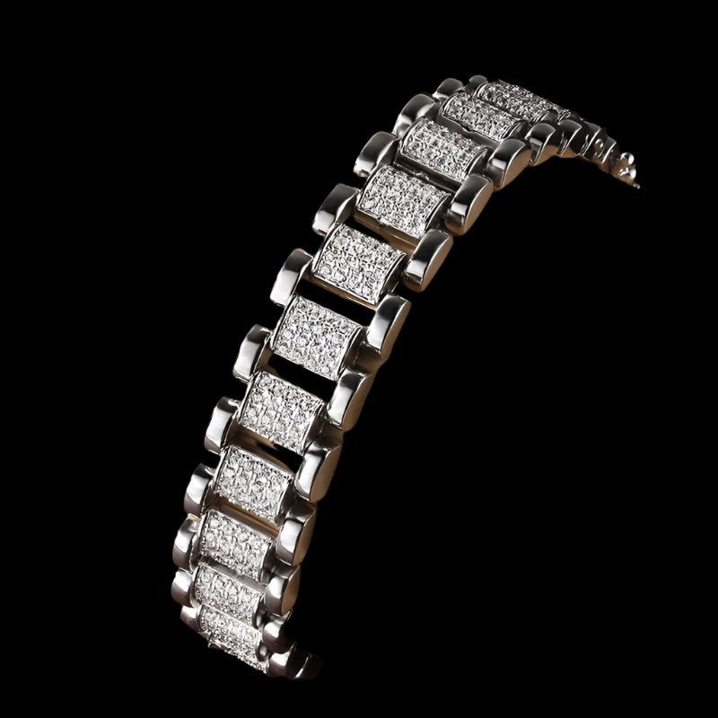 Lustré Moissanite Diamond Rowed Tennis Bracelet