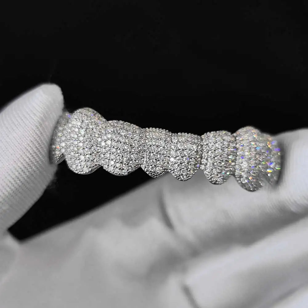 Lustré Moissanite VVS Diamond Grillz