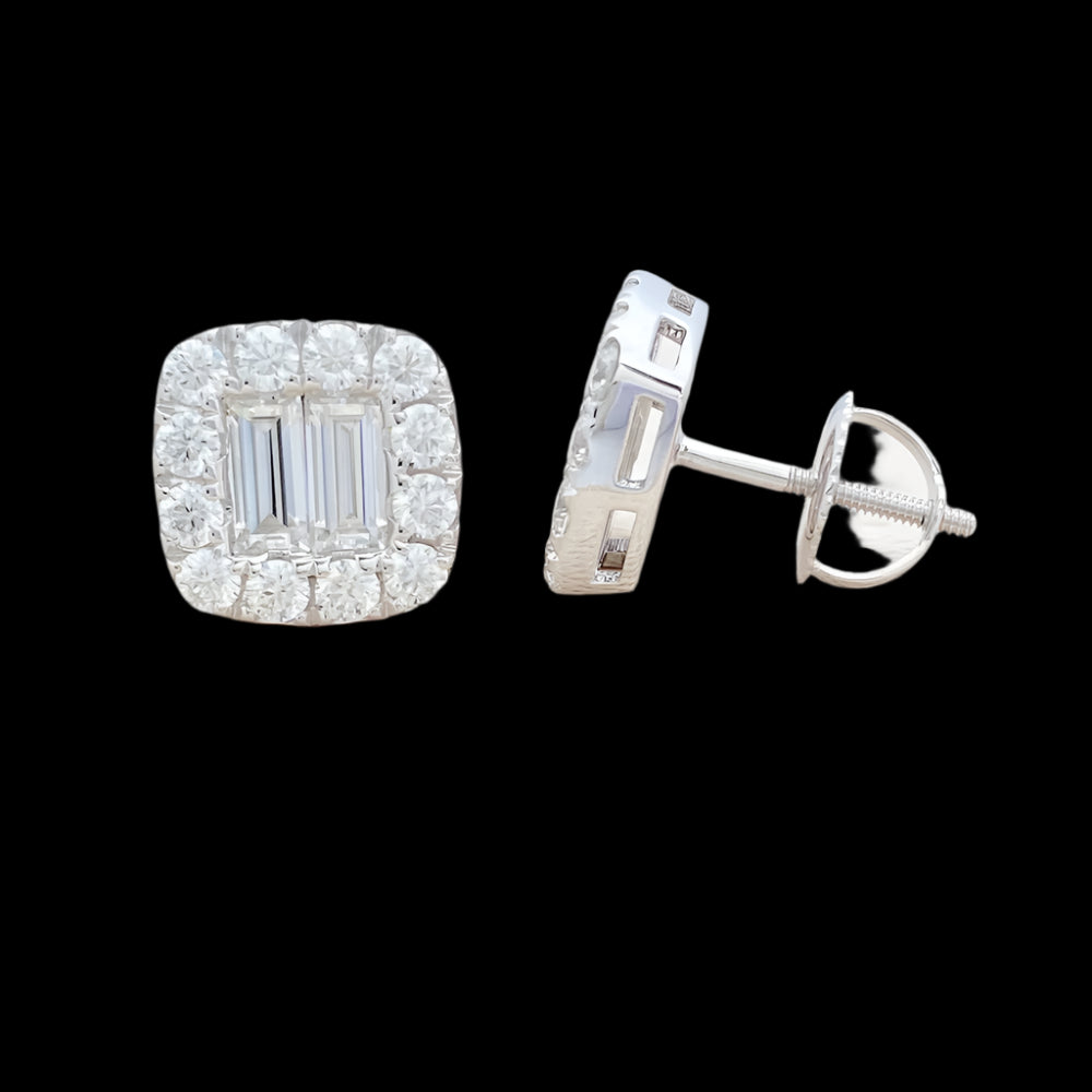 Lustré Squared Moissanite Earrings